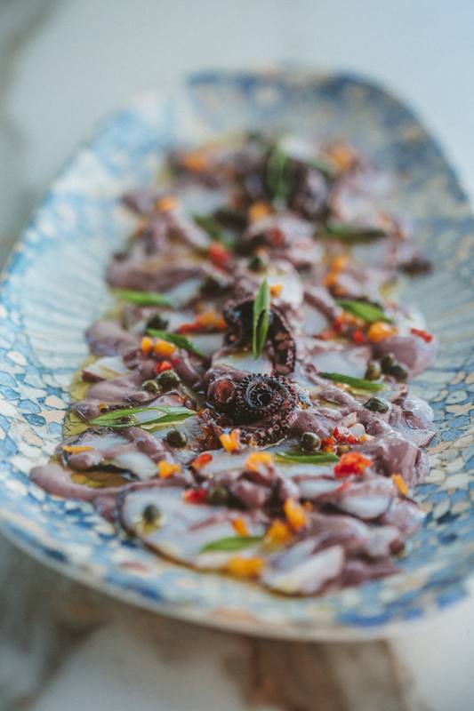 Carpaccio de pulpo