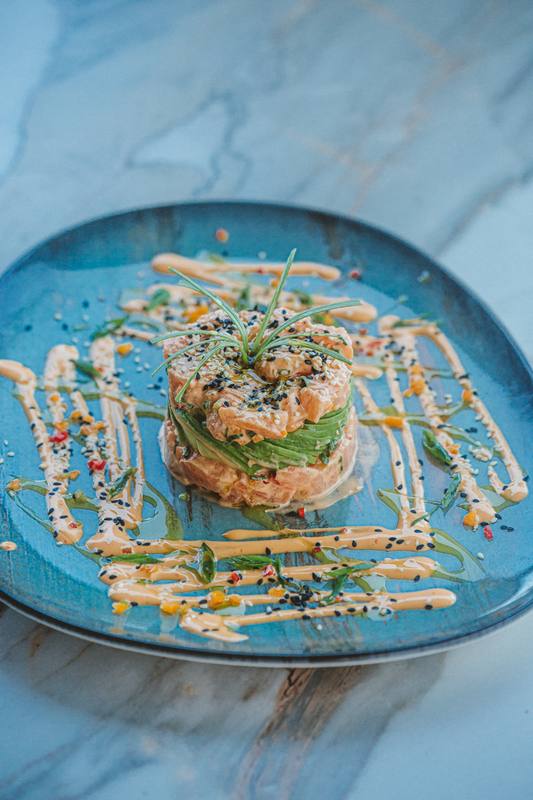 Tartar de salmón